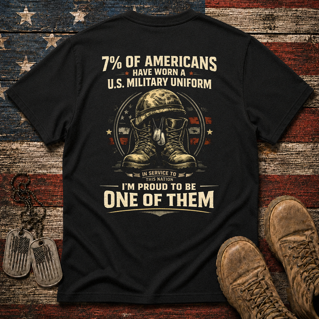 7% Of Americans U.S. Military Classic Tee