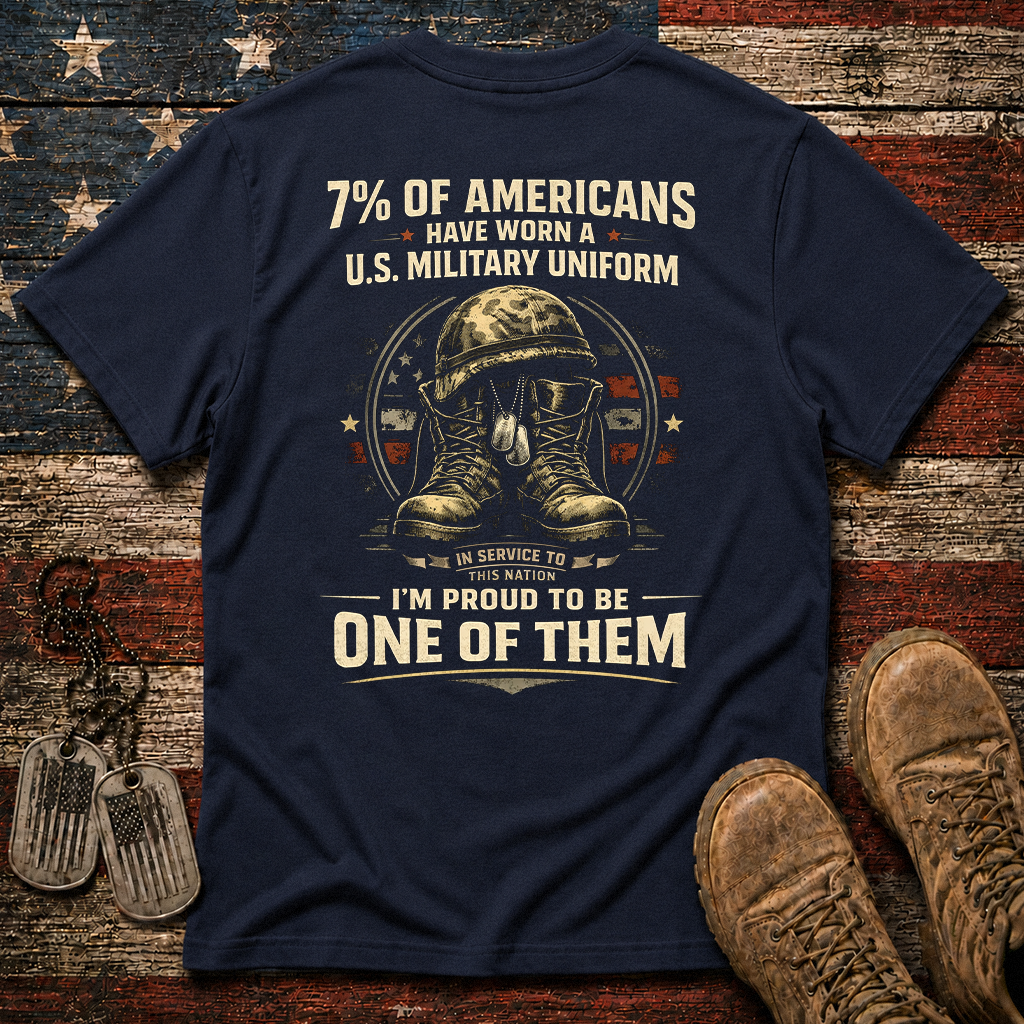 7% Of Americans U.S. Military Classic Tee