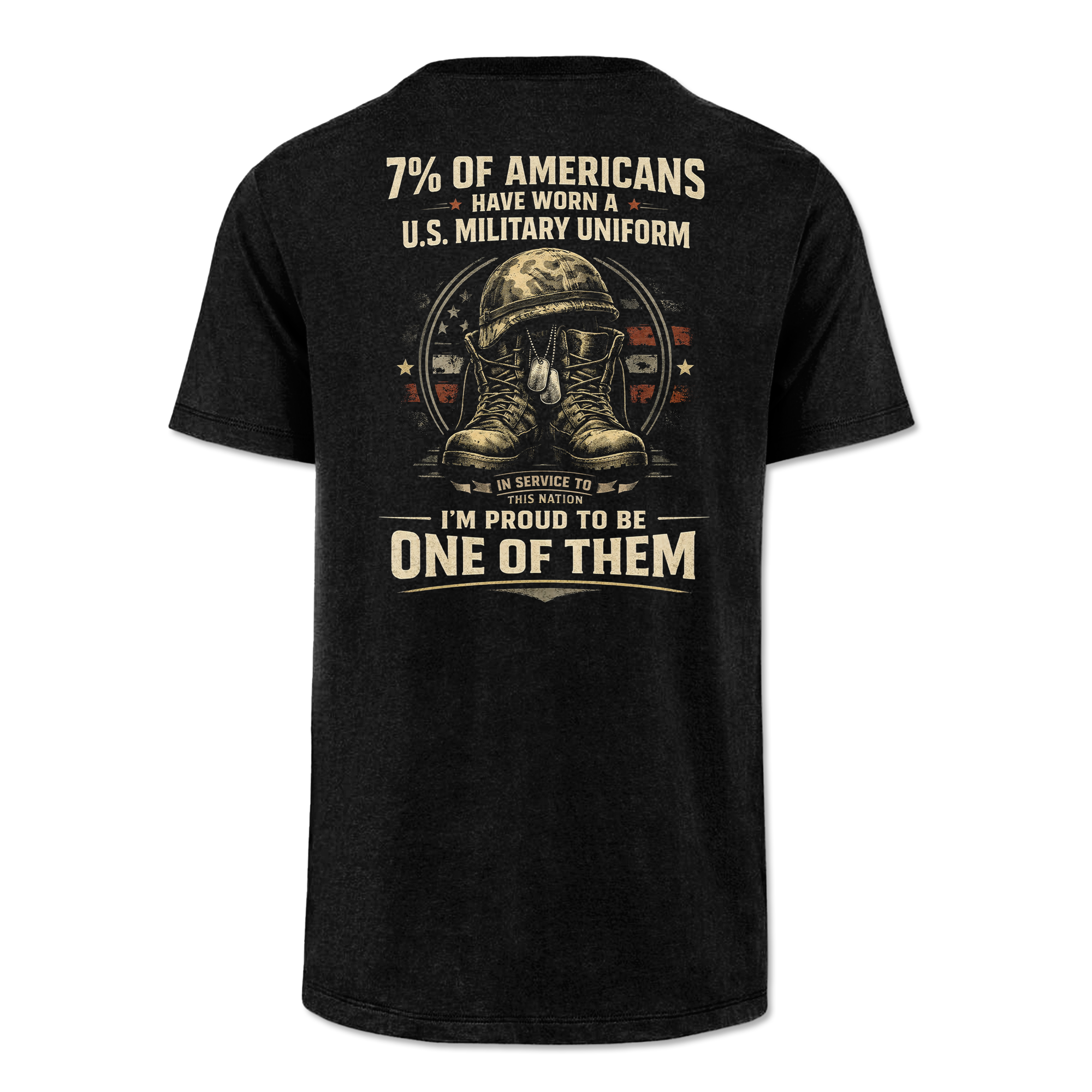7% Of Americans U.S. Military Classic Tee