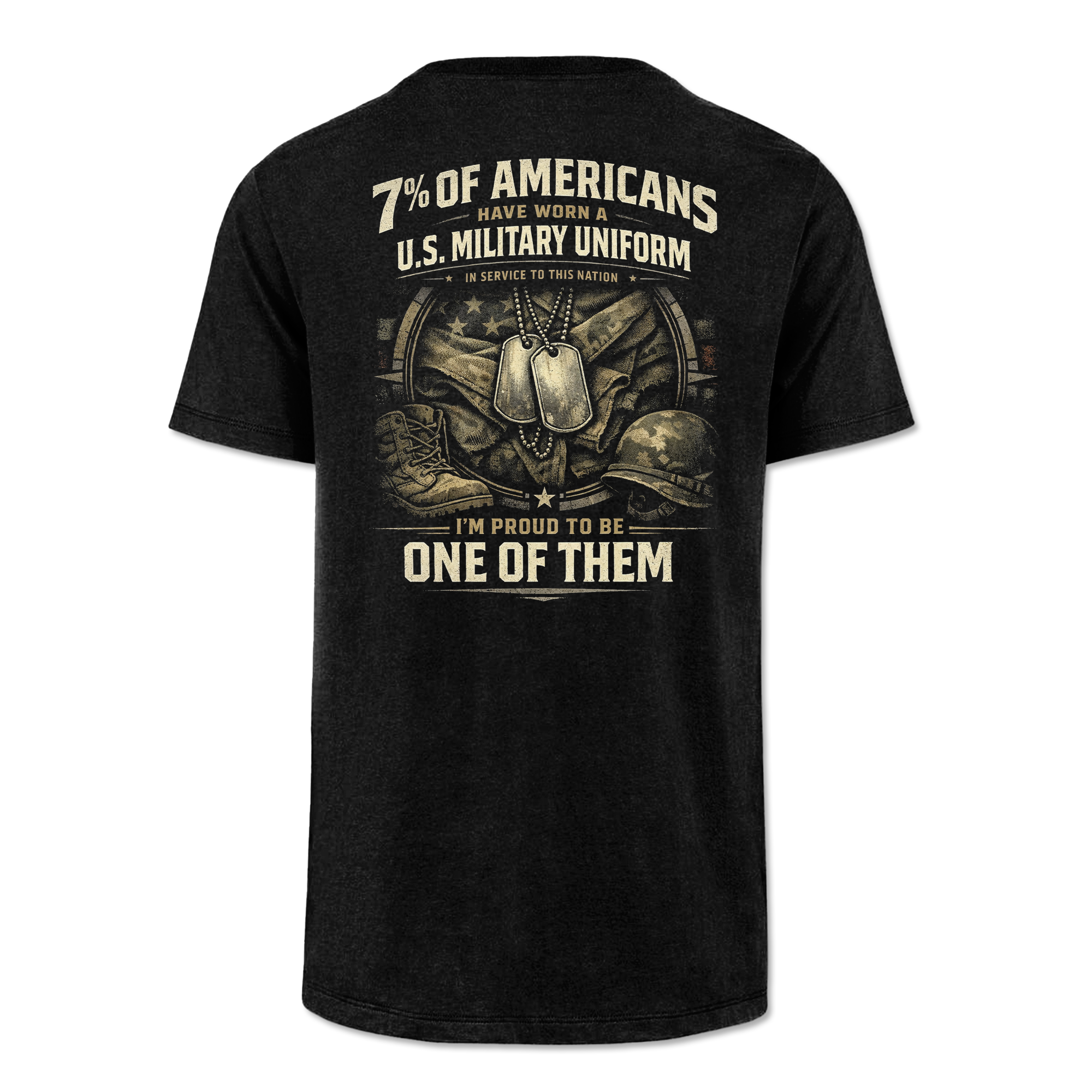7% Of Americans U.S. Military Classic Tee
