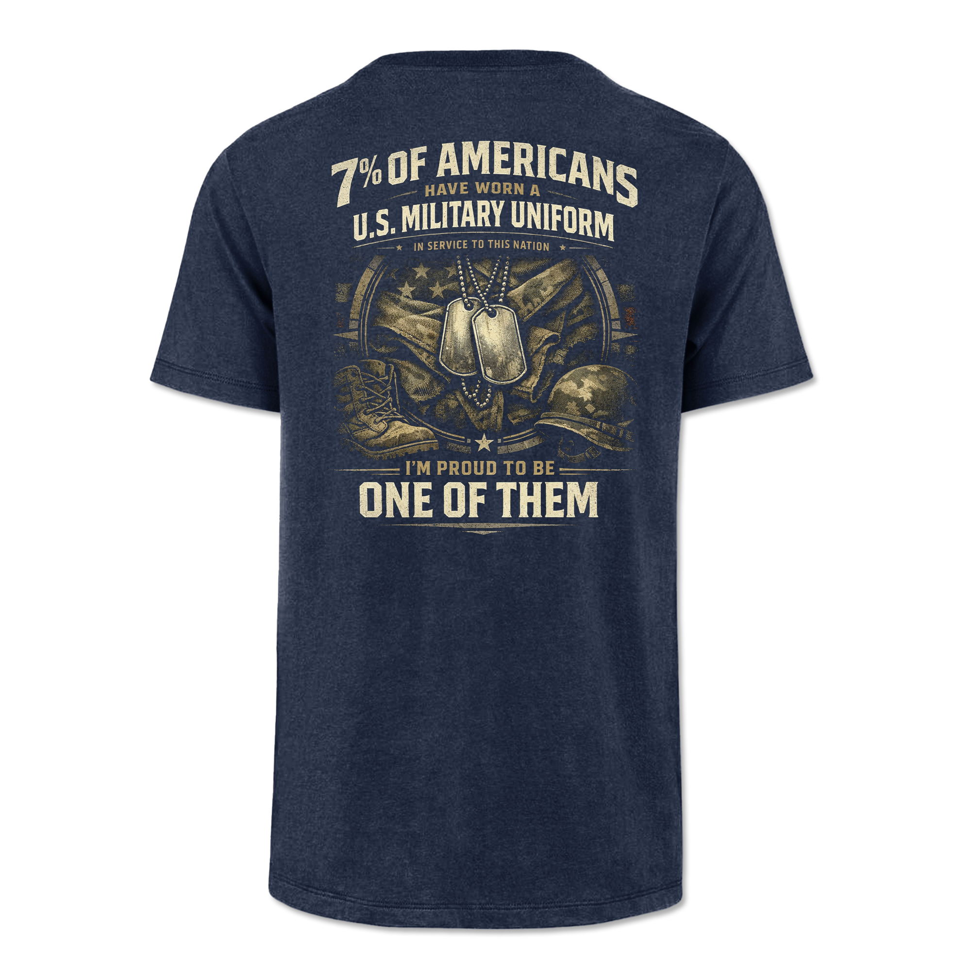 7% Of Americans U.S. Military Classic Tee