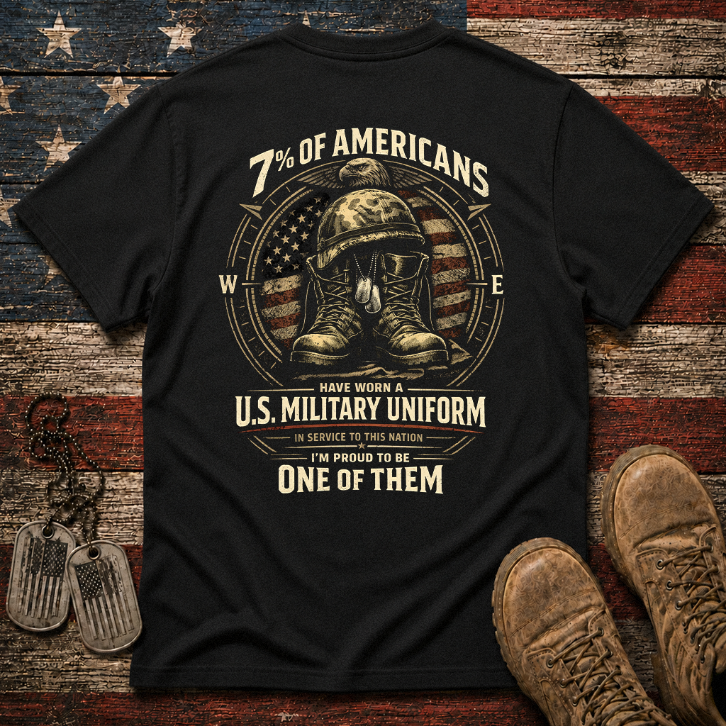 7% Of Americans U.S. Military Classic Tee