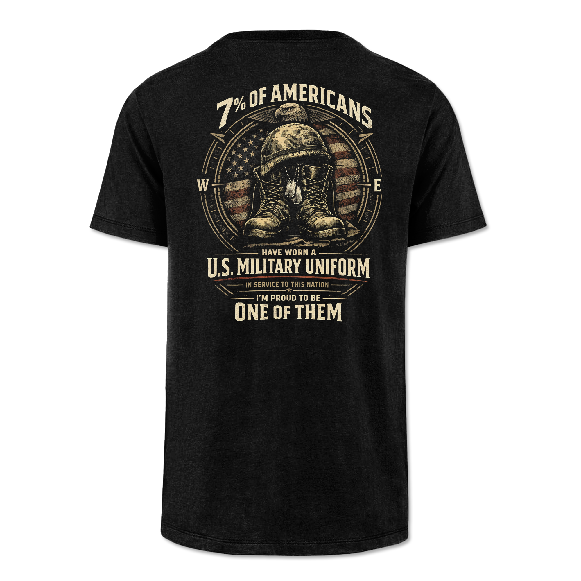 7% Of Americans U.S. Military Classic Tee