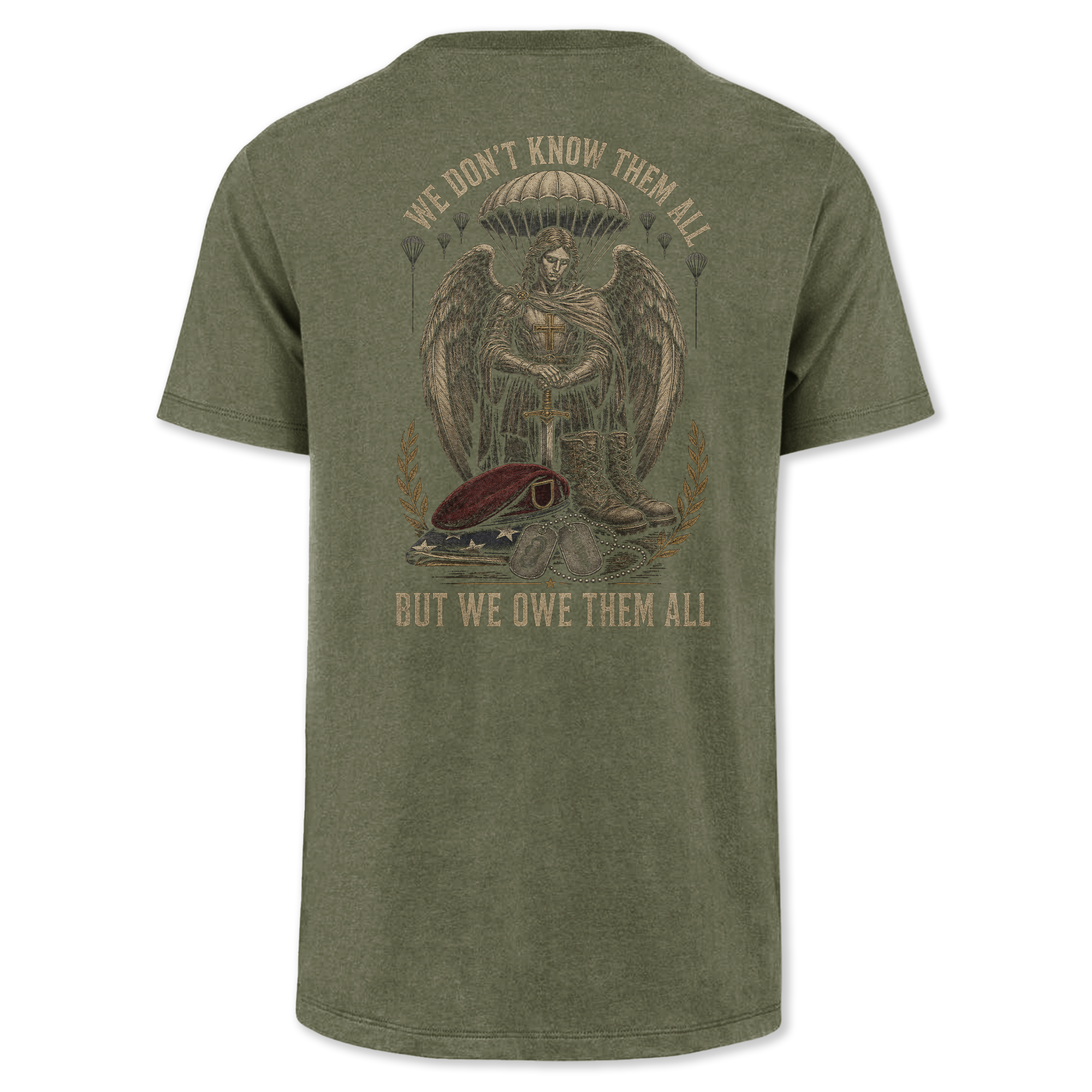 We Don't Know Them All Airborne Saint Michael Classic Tee