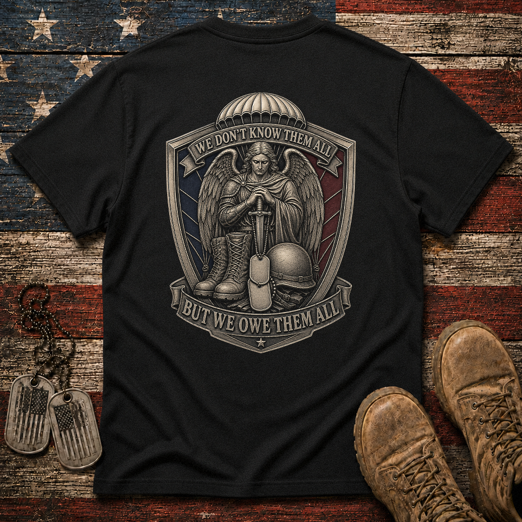 We Don't Know Them All Airborne Saint Michael Classic Tee
