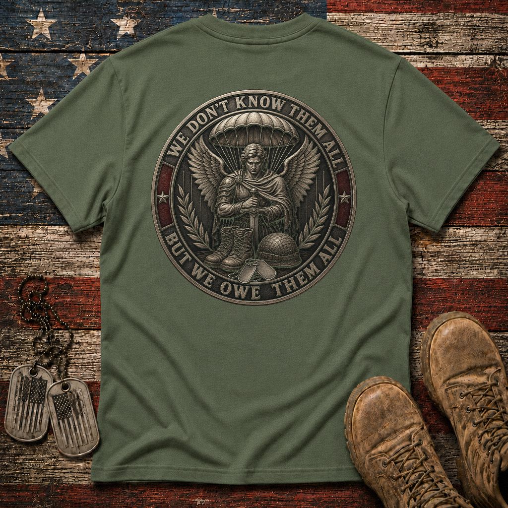 We Don't Know Them All Airborne Saint Michael Classic Tee