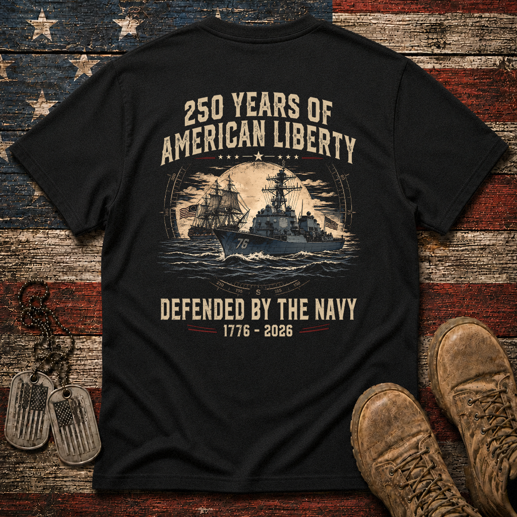 250 Years Of American Liberty The Navy Classic Tee