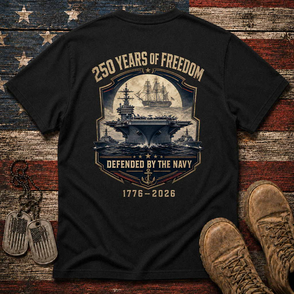 250 Years Of Freedom The Navy Classic Tee