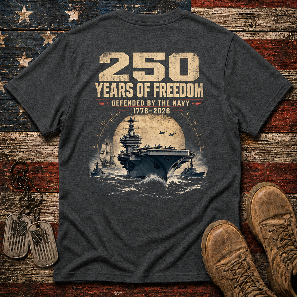 250 Years Of Freedom The Navy Classic Tee