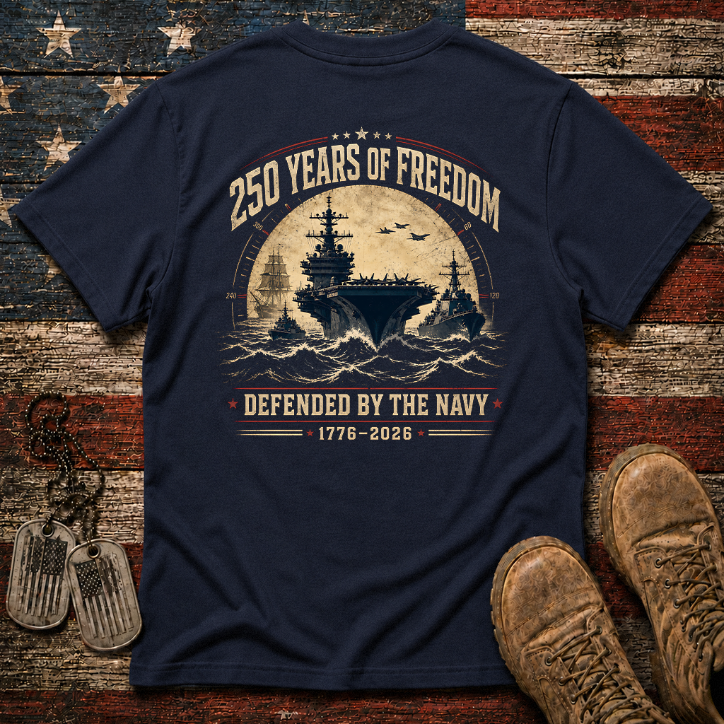 250 Years Of Freedom The Navy Classic Tee