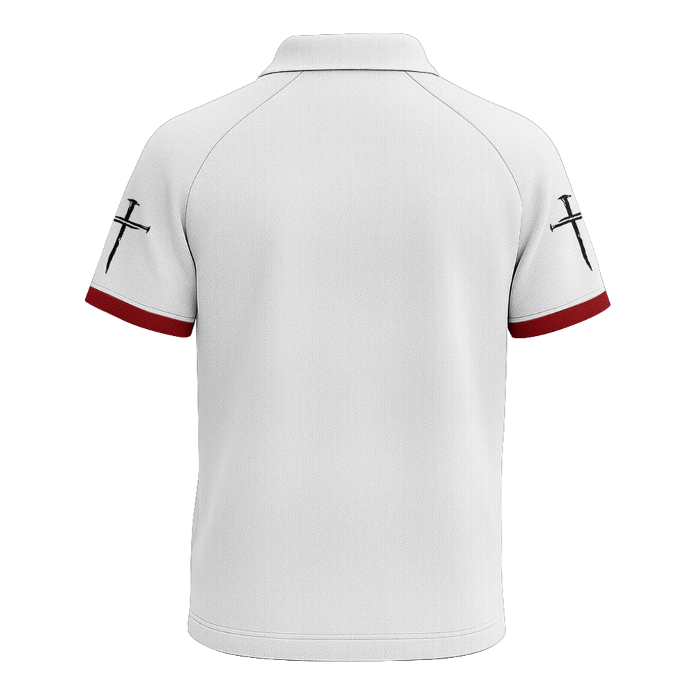 American Patriotic Raglan Zip Polo Shirt