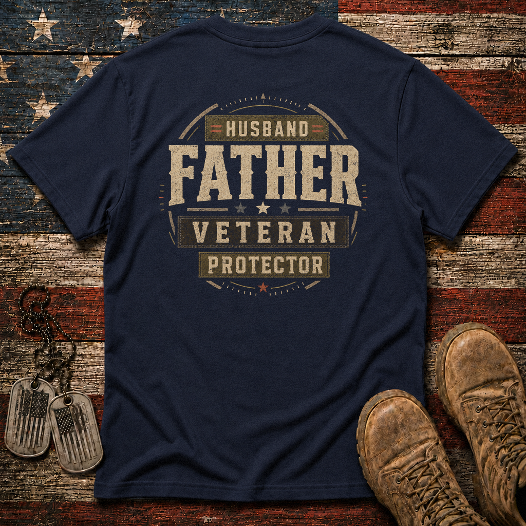 Husband Father Veteran Protector Classic Tee
