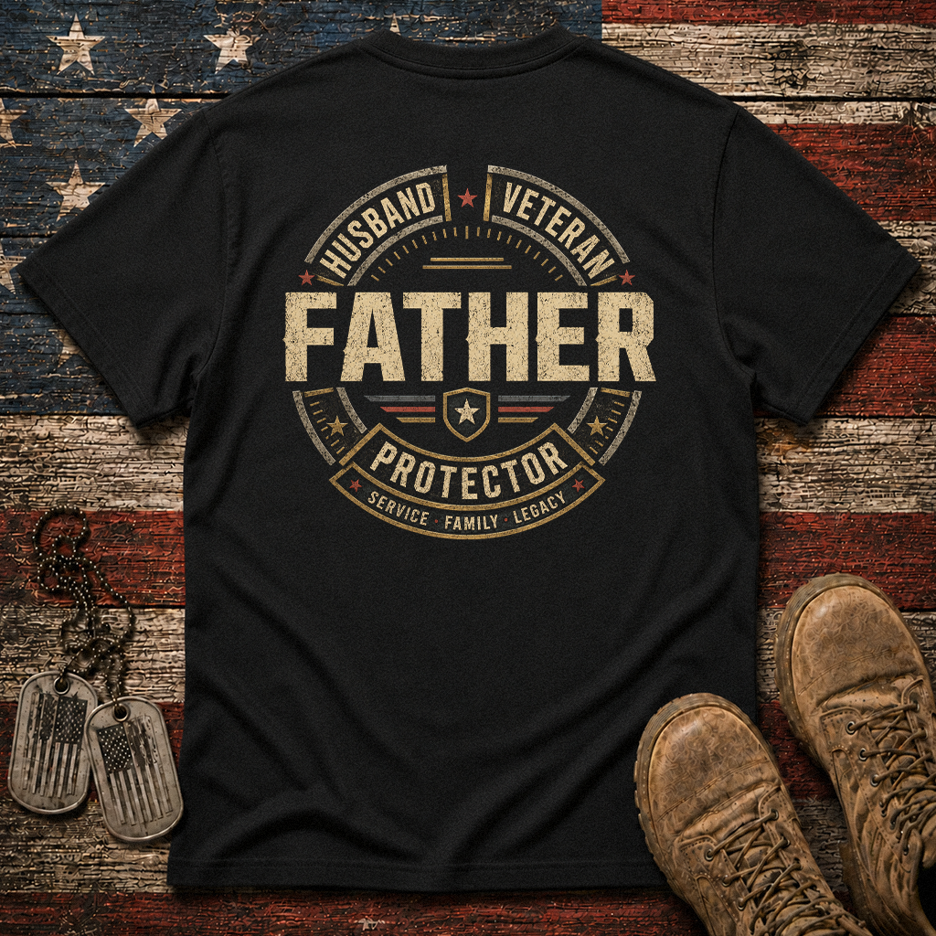 Husband Father Veteran Protector Classic Tee