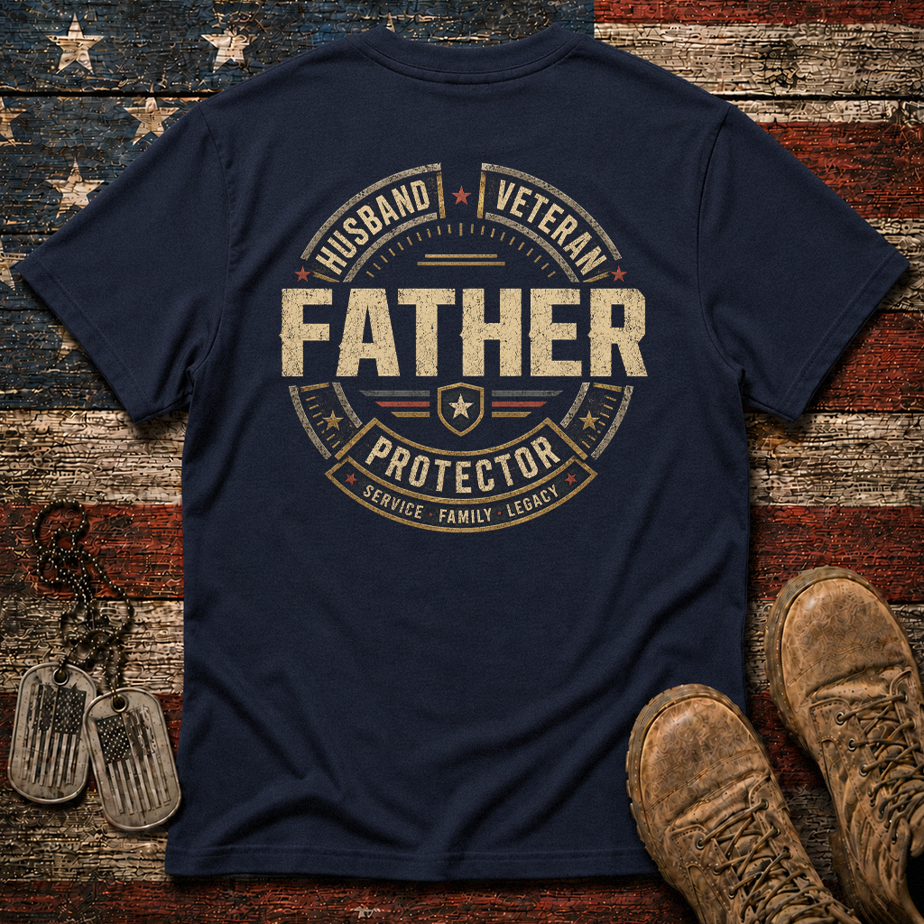 Husband Father Veteran Protector Classic Tee
