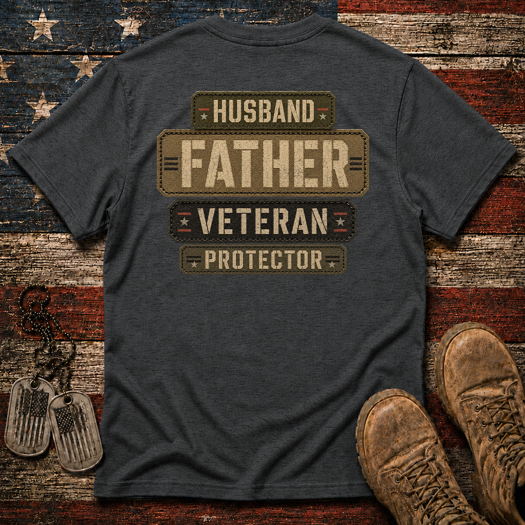 Husband Father Veteran Protector Classic Tee