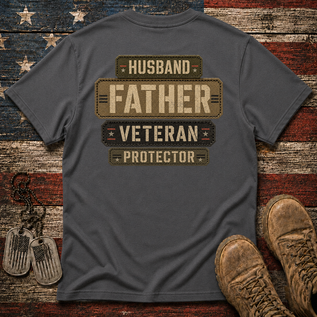 Husband Father Veteran Protector Classic Tee