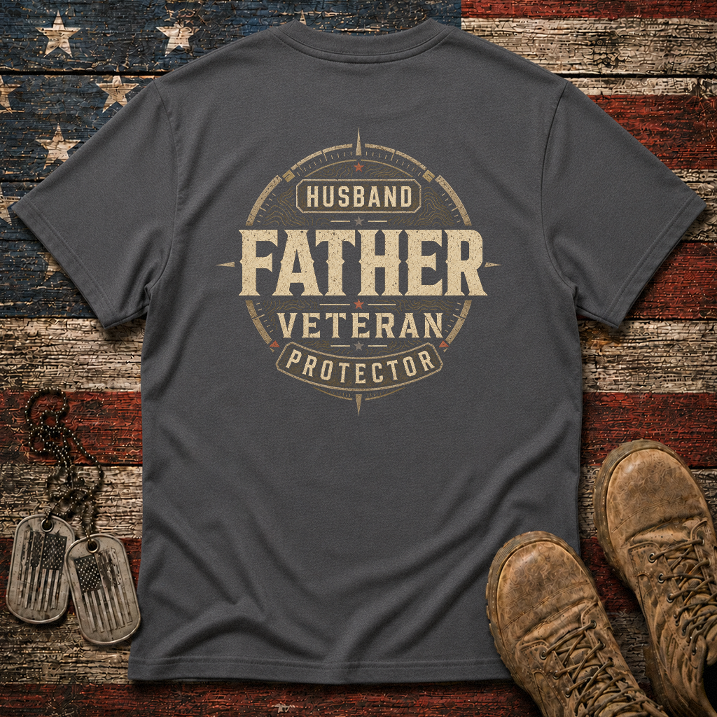 Husband Father Veteran Protector Classic Tee