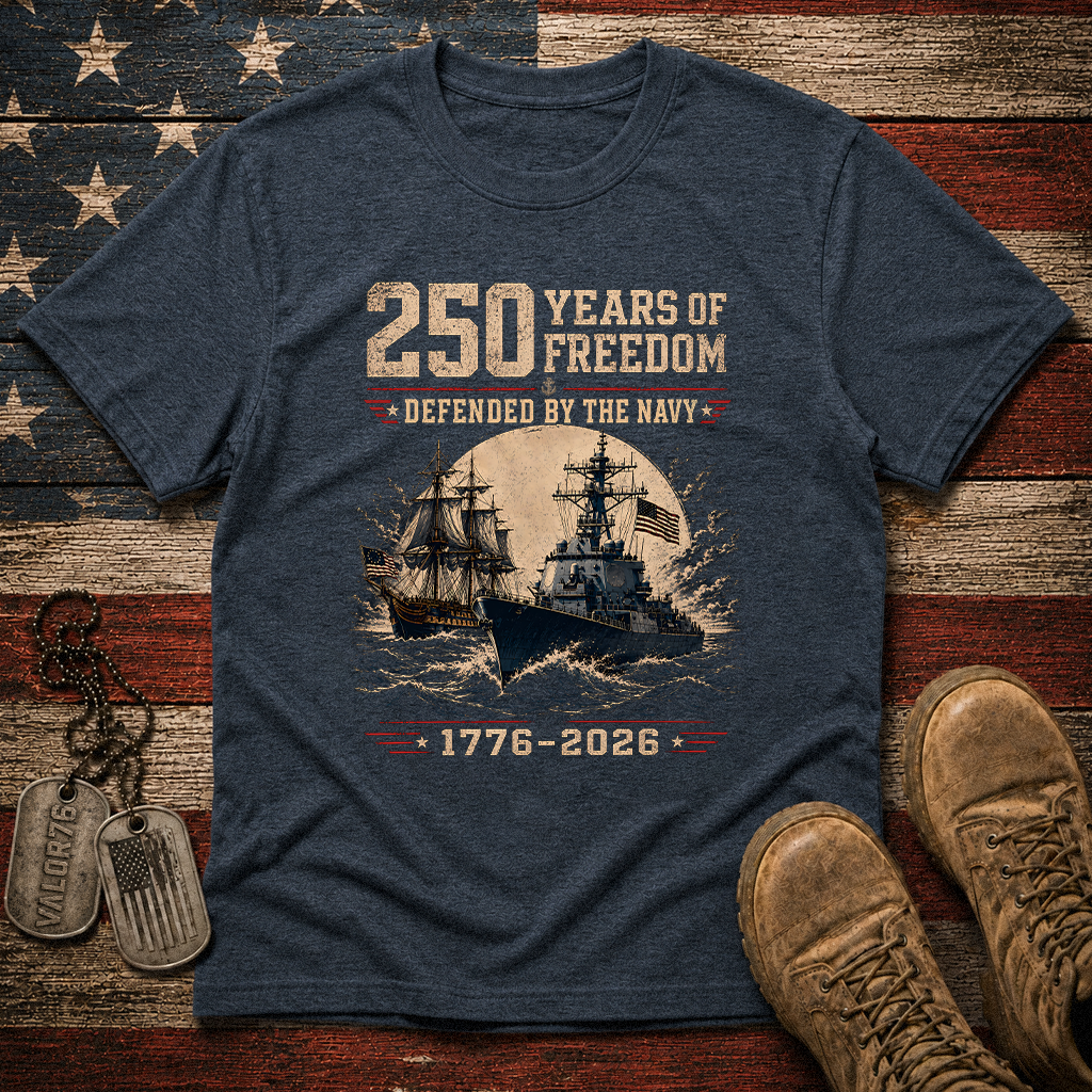 250 Years Of Freedom The Navy Classic Tee
