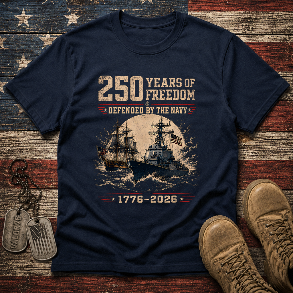 250 Years Of Freedom The Navy Classic Tee