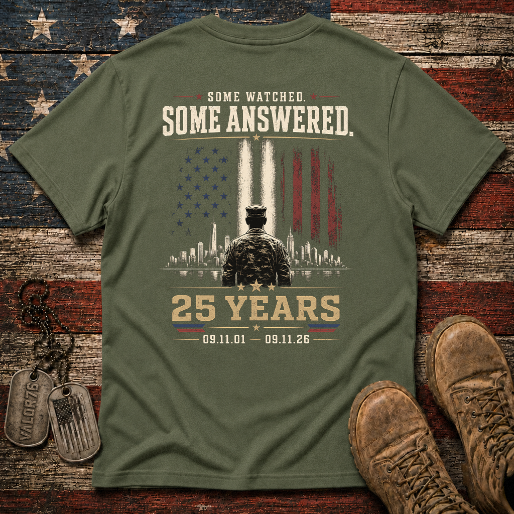 Some Watched Some Answered 25 Years 9.11 Classic Tee