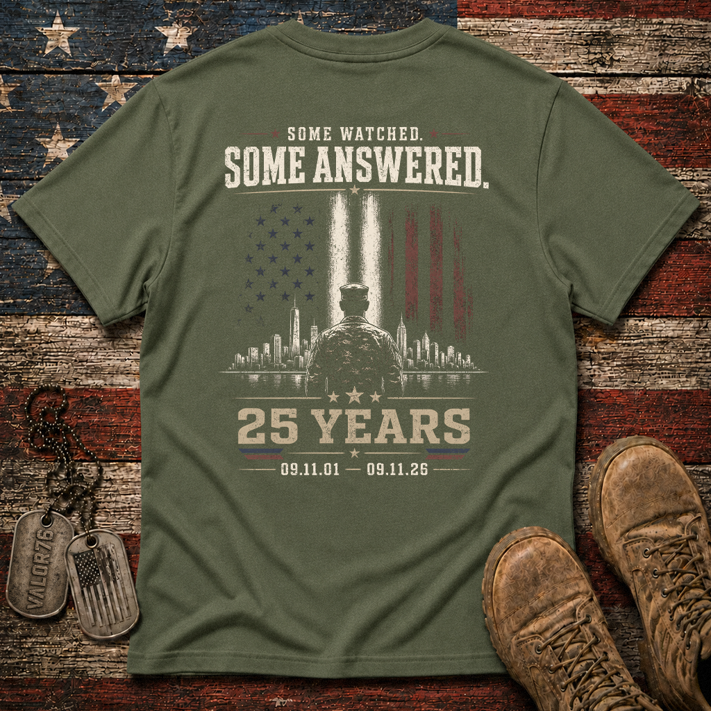 Some Watched Some Answered 25 Years 9.11 Classic Tee