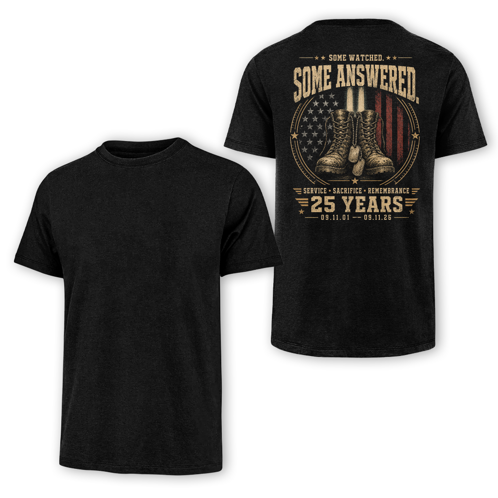 Some Watched Some Answered 25 Years 9.11 Classic Tee