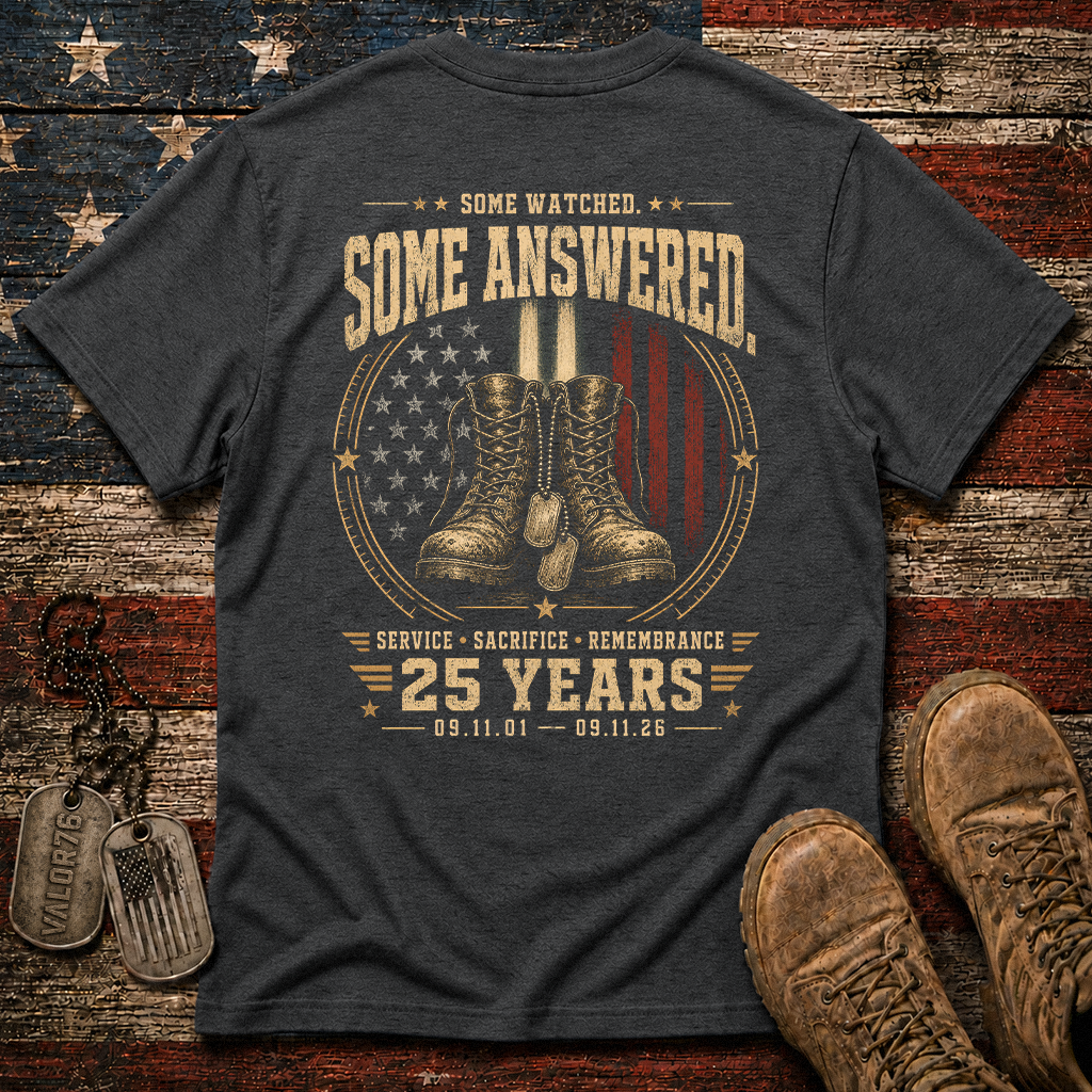 Some Watched Some Answered 25 Years 9.11 Classic Tee
