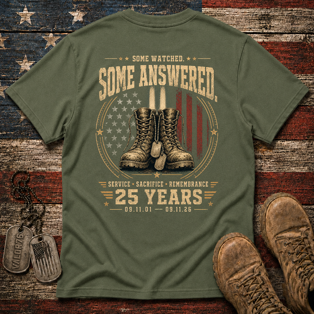 Some Watched Some Answered 25 Years 9.11 Classic Tee
