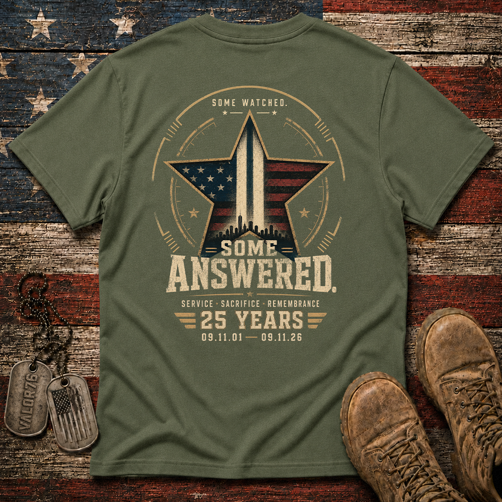 Some Watched Some Answered 25 Years 9.11 Classic Tee