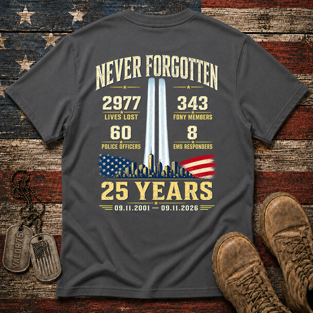 25 Years 9.11 2977 Lives Lost Classic Tee