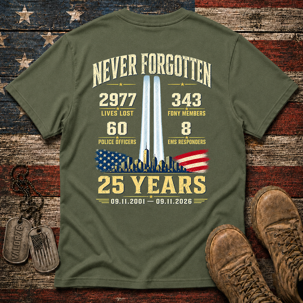 25 Years 9.11 2977 Lives Lost Classic Tee