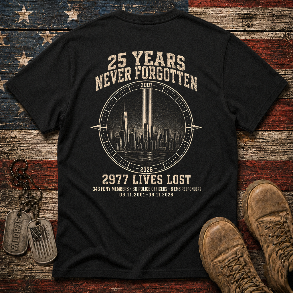 25 Years 9.11 2977 Lives Lost Classic Tee