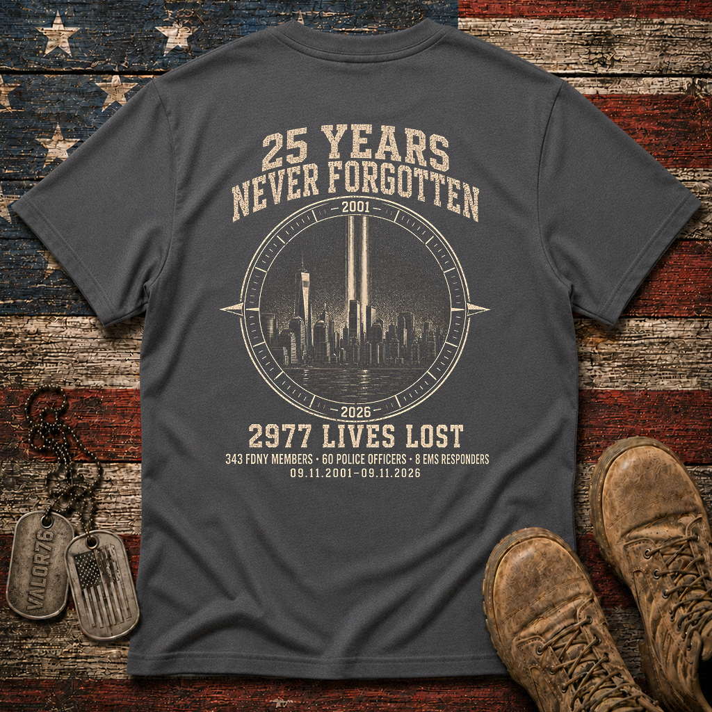 25 Years 9.11 2977 Lives Lost Classic Tee