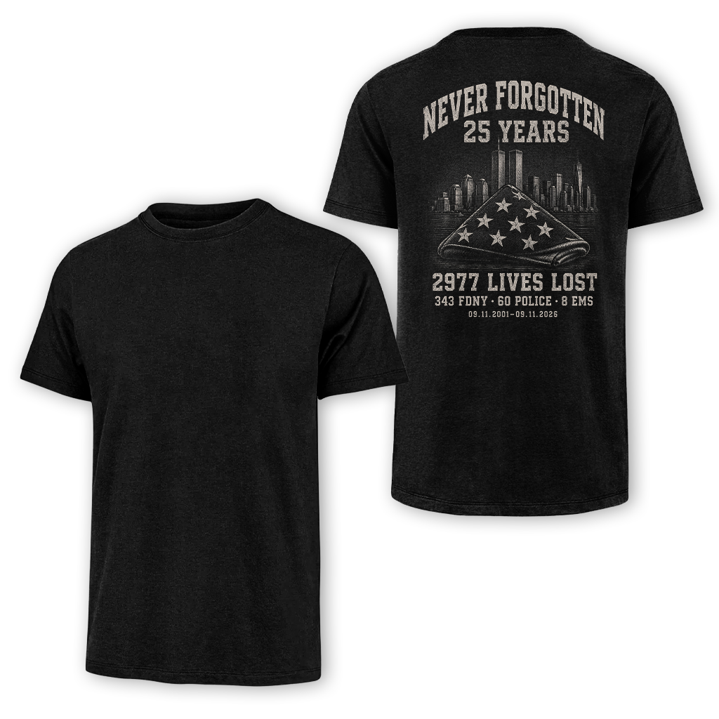 25 Years 9.11 2977 Lives Lost Classic Tee