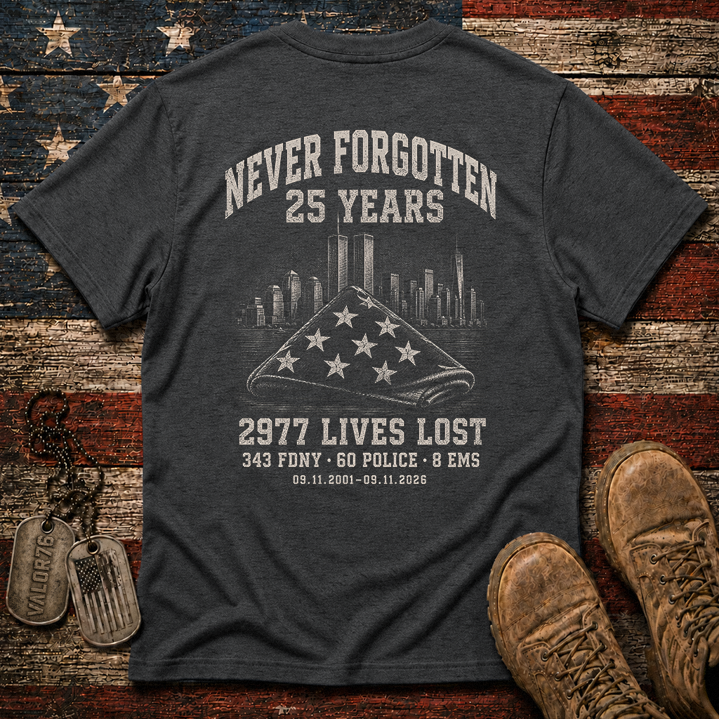 25 Years 9.11 2977 Lives Lost Classic Tee