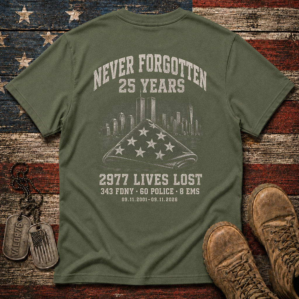 25 Years 9.11 2977 Lives Lost Classic Tee