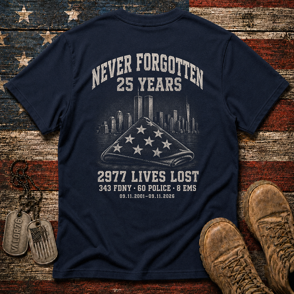 25 Years 9.11 2977 Lives Lost Classic Tee