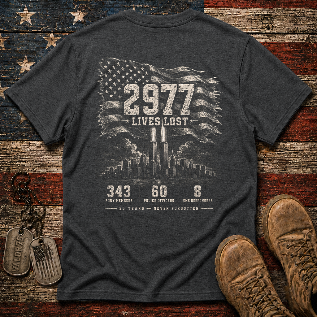 25 Years 9.11 2977 Lives Lost Classic Tee