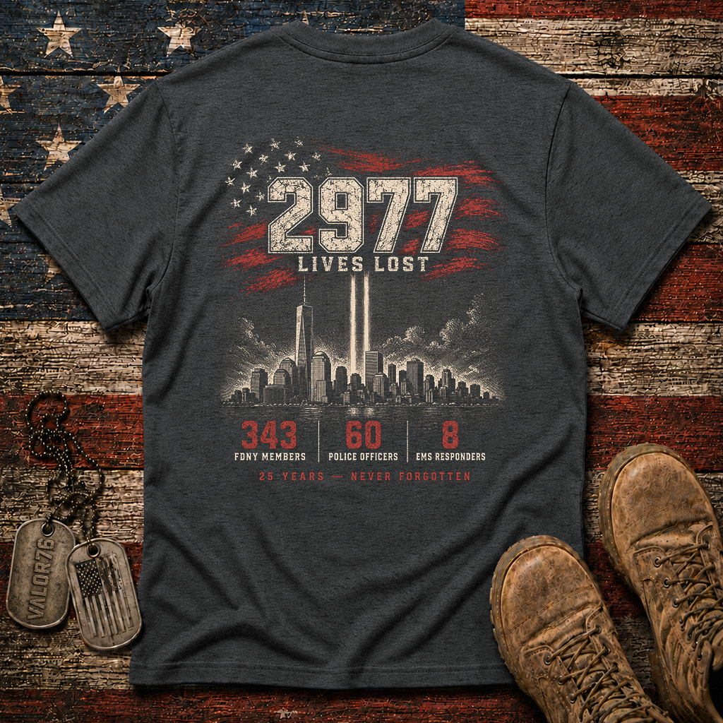 25 Years 9.11 2977 Lives Lost Classic Tee