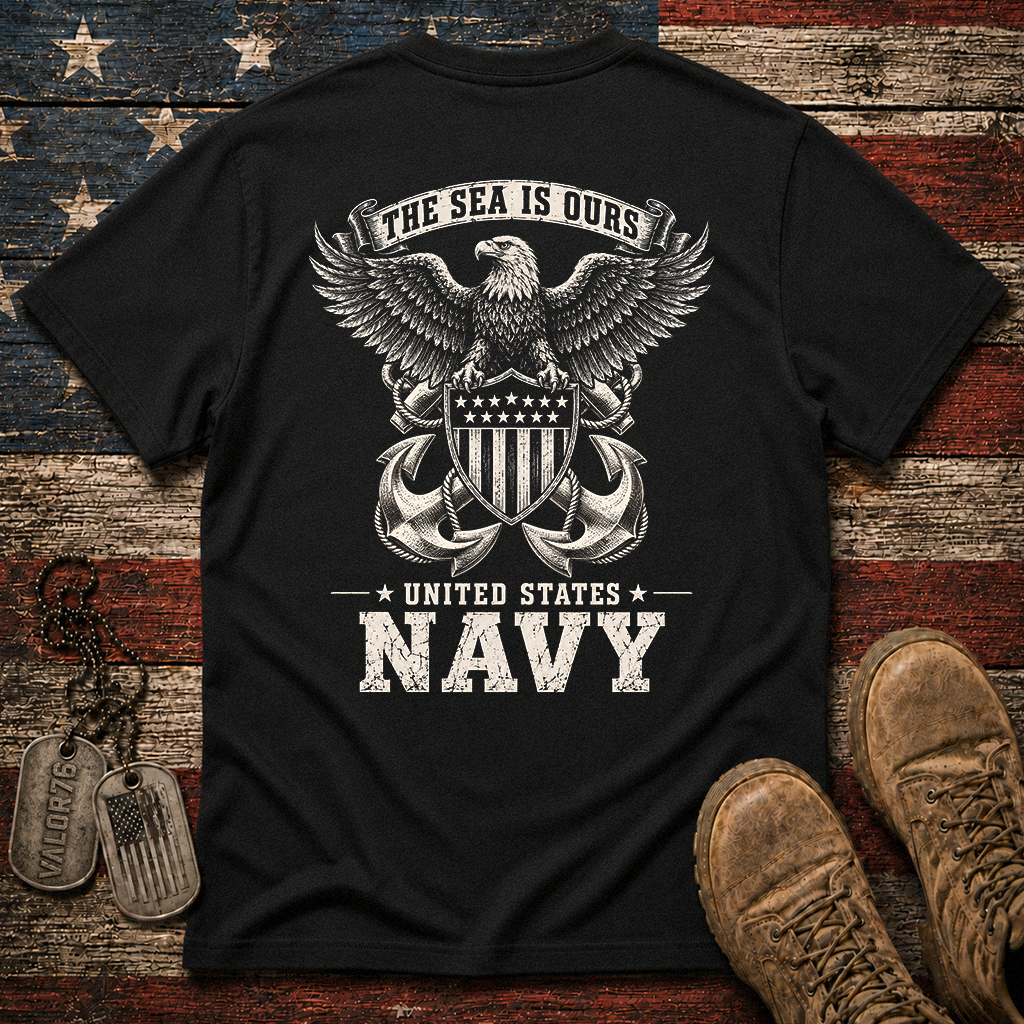 The Sea Is Ours Navy Classic Tee