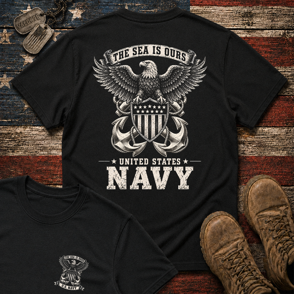 The Sea Is Ours Navy Classic Tee