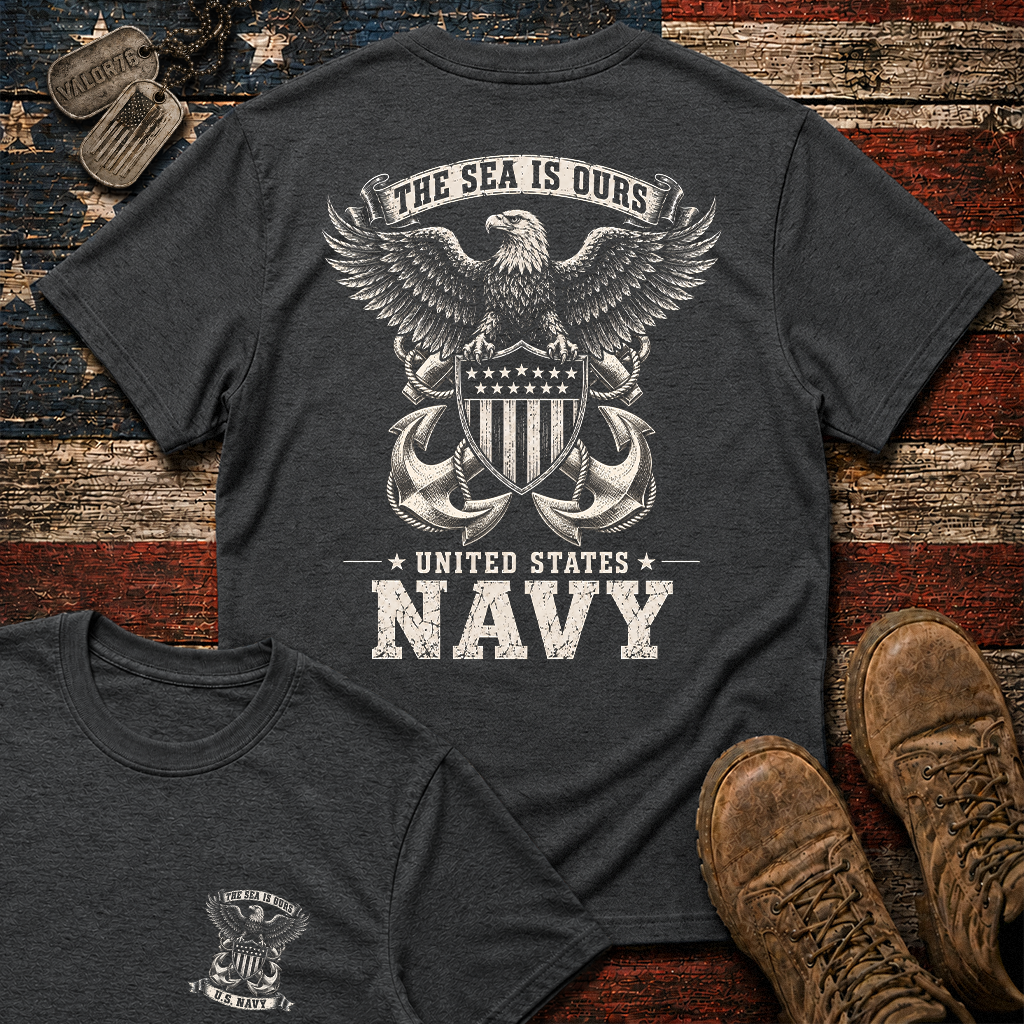 The Sea Is Ours Navy Classic Tee