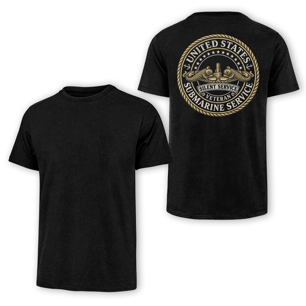 Silent Service Veteran Gold Dolphins Classic Tee