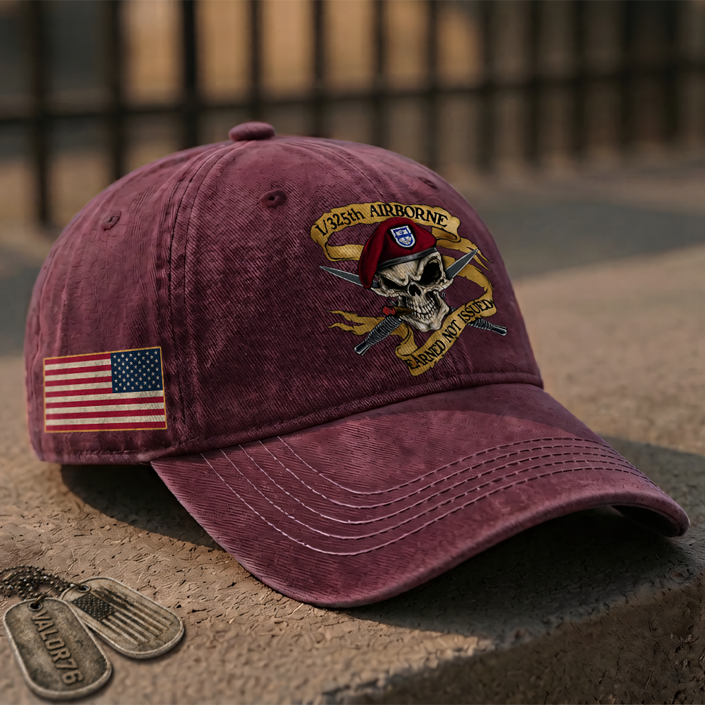 I/325th Airborne Earned Not Issued Washed Cap