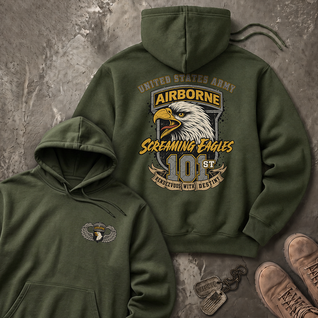 101st Airborne Division Screaming Eagles Heavy Blend™ Hoodie