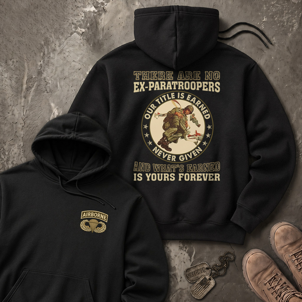 There Are No Ex-Paratroopers Heavy Blend™ Hoodie