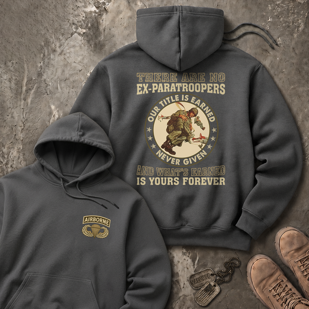 There Are No Ex-Paratroopers Heavy Blend™ Hoodie