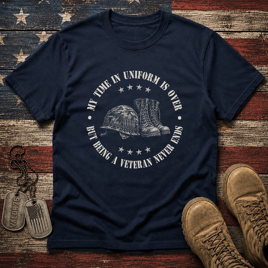 Being A Veteran Never End Classic Tee