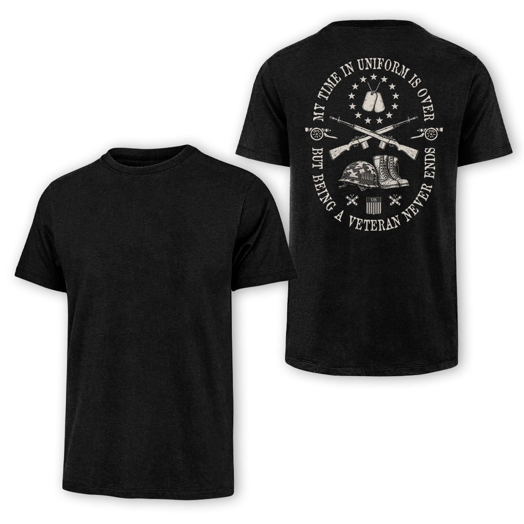 Being A Veteran Never End Classic Tee