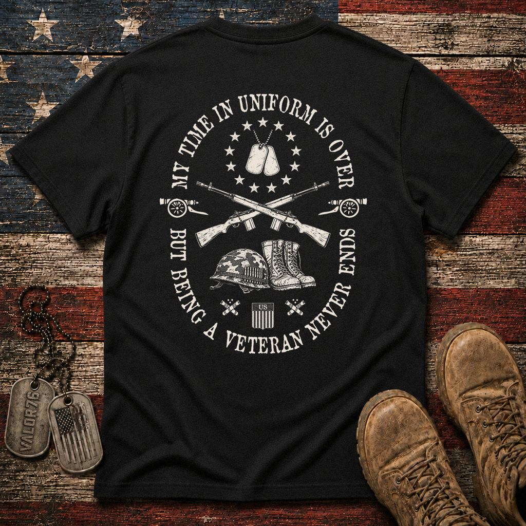 Being A Veteran Never End Classic Tee